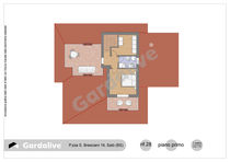 Exklusive freistehende Villa mit Seeblick, Garten und Doppelgarage zum Verkauf in Salò