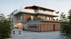 Attico con terrazza di oltre 100mq., in nuovo complesso residenziale con piscina, in vendita a Salò